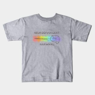 Neurodivergent Narwhal Kids T-Shirt